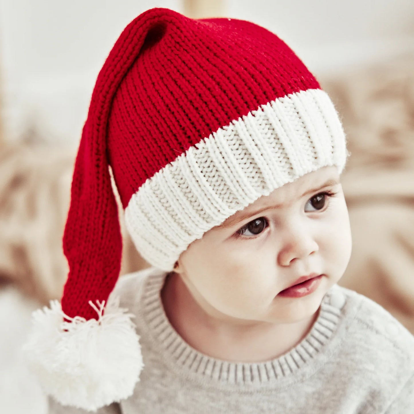 Santa Claus Hat – Knitted with Cute Pom-pom ⭐⭐⭐⭐⭐