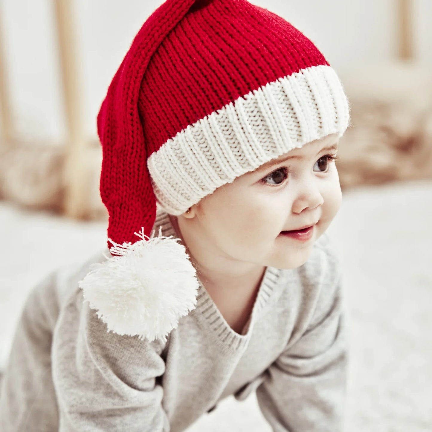 Santa Claus Hat – Knitted with Cute Pom-pom ⭐⭐⭐⭐⭐
